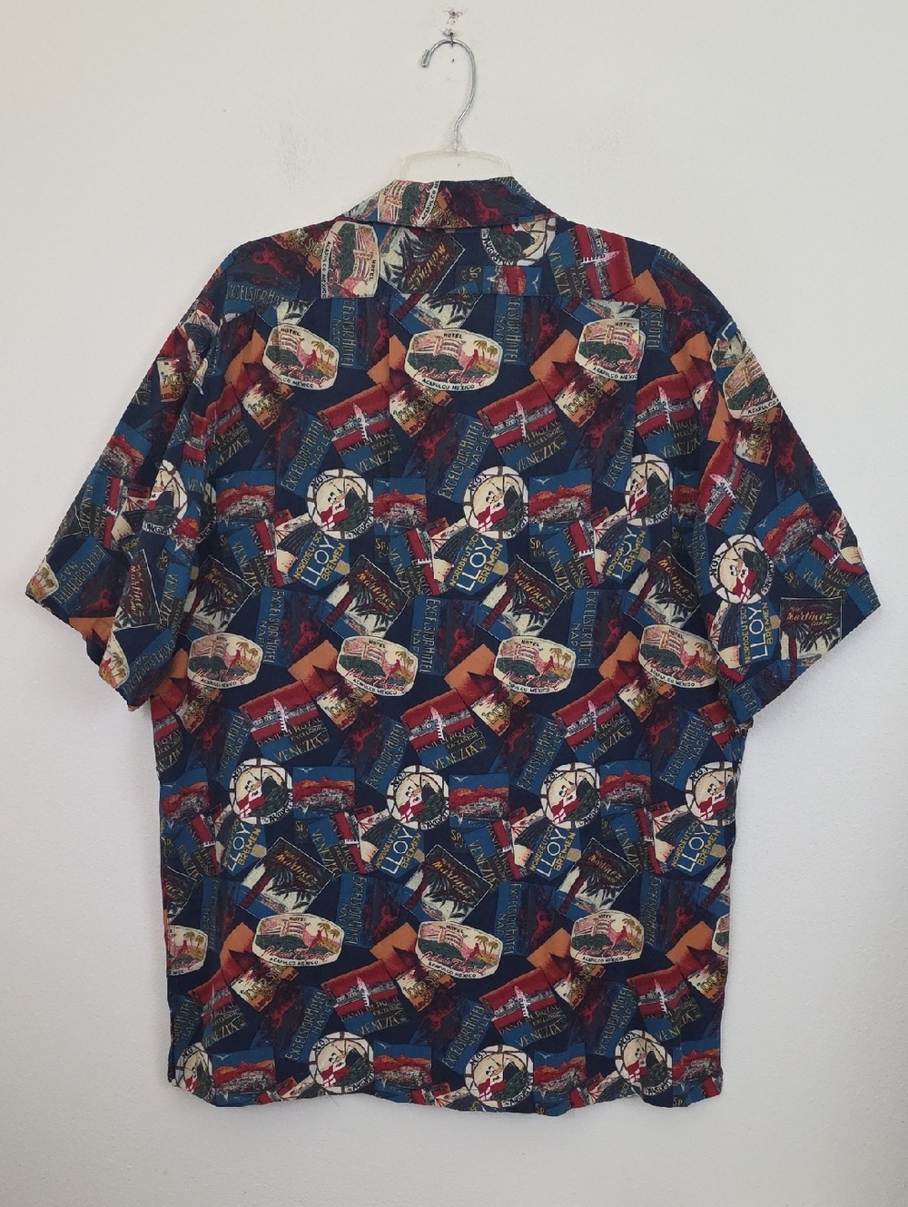 Polo By Ralph Lauren Multicolor Travel Print Ships & Hotels Short Sleeve Shirt L - Picture 11 of 16
